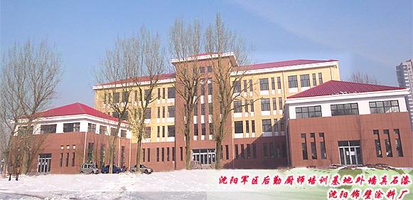 沈陽(yáng)軍區(qū)后勤廚師培訓(xùn)基地外墻真石漆工程